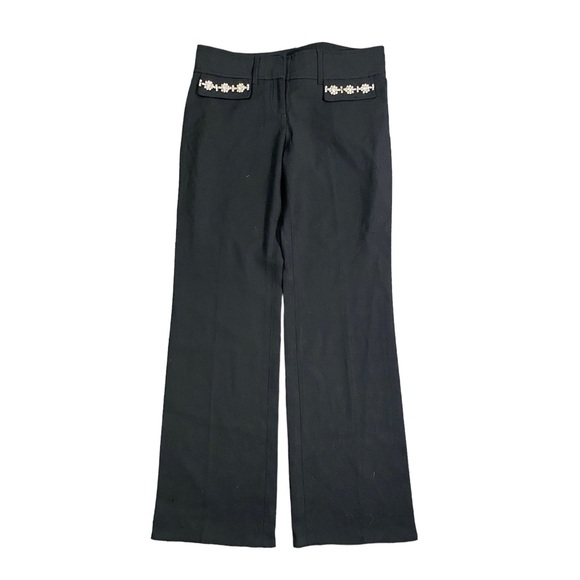DOLCE & GABBANA Rhinestone Black Pants - Picture 2 of 7